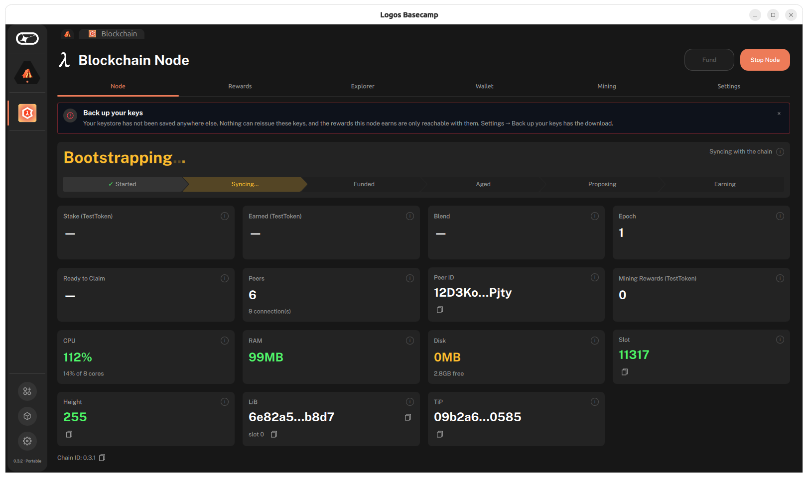 Bootstrapping node