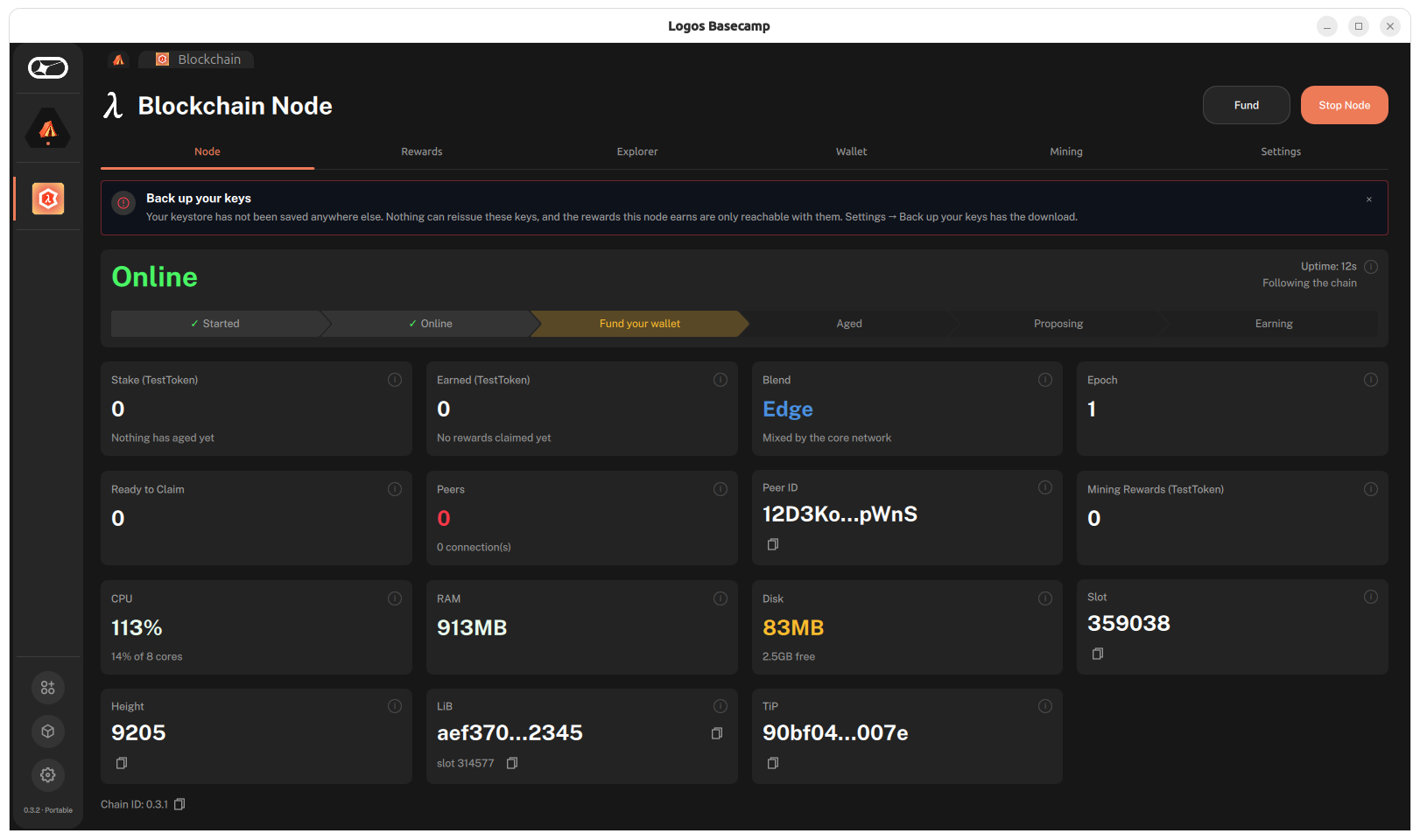 Online node